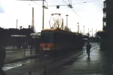 Krefeld sporvognslinje 043 med ledvogn 833 "Cracau" ved Hauptbahnhof (1988)