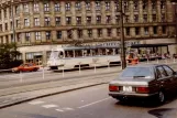 Leipzig ekstralinje 21 med motorvogn 1987 på Platz der Republik (Willy-Brandt-Platz) (1990)