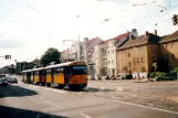 Leipzig sporvognslinje 11 med motorvogn 2148 på Georg-Schumann Straße (2001)