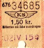 Ligeudbillet: Billetten må ikke overdrages
 (1965)