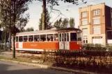 Lille sporvognslinje R med motorvogn 514 på Avenue de la Marne (1981)