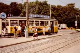 Linz sporvognslinje 3 med motorvogn 32 ved Blumauerplatz (1982)