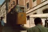Lissabon kabelbane Elevador da Glória med kabelsporvogn Gloria 1 på Calçada da Glória (1988)