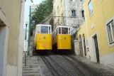 Lissabon kabelbane Elevador do Lavra med kabelsporvogn Lavra 2 på Calçada do Lavra (2008)