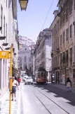 Lissabon sporvognslinje 28E på Rua da Conceição (2003)