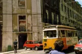Lissabon sporvognslinje 3 på Rua dos Fanqueiros (1988)