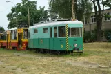 Łódź arbejdsvogn 12011 ved remisen Pabianicka (2008)