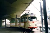 Ludwigshafen am Rhein sporvognslinje 11 med ledvogn 147 ved Berliner Platz (2003)