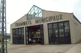 Luxembourg indgangen til Tramways Municipaux. Musée des Tramways et des Bus de Luxembourg (2014)