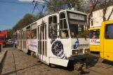 Lviv sporvognslinje 6 med ledvogn 1162 på Vul. Pidvalna (2011)