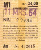 Månedskort til Københavns Sporveje (KS) (1964)