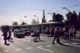 Magdeburg sporvognslinje 5  ved City Carré / Hbf (1990)