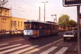 Mainz sporvognslinje 51 med ledvogn 243 på Kaiser-Wilhelm-Ring (1990)