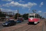 Mariupol sporvognslinje 1 med motorvogn 554 på Prospekt Illicha (2012)