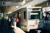 Mexico City sporvognslinje Tren Ligero (TL) med ledvogn 019 ved Estano Azteca (2003)