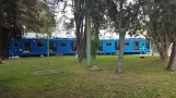 Mexico City sporvognslinje Tren Ligero (TL) med ledvogn 040 ved Tasqueña (2021)