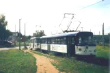 Most sporvognslinje 4 med motorvogn 211 ved Dopravní podnik (1996)