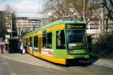 Mülheim an der Ruhr regionallinje 112 med lavgulvsledvogn 209 ved Kaiserplatz Mülheim (2004)