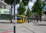 Mulhouse sporvognslinje Tram 1 på Porte Jeune (2019)