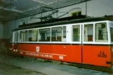 Naumburg (Saale) motorvogn 23 inde i remisen Naumburger Straßenbahn (Heinrich-von-Stephan-Platz) (1993)