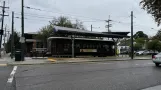 New Orleans linje 12 St. Charles Streetcar med motorvogn 954 ved S Claiborne (2024)