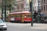 New Orleans linje 47 Canal Streetcar med motorvogn 2003 på Canal street (2010)