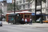 New Orleans linje 47 Canal Streetcar med motorvogn 2003 ved Canal / Baronne (2010)