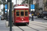 New Orleans linje 47 Canal Streetcar med motorvogn 2009 på Canal street (2010)