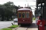 New Orleans linje 47 Canal Streetcar med motorvogn 2013 ved Canal at Carrollton (2010)