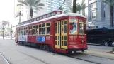 New Orleans linje 47 Canal Streetcar med motorvogn 2016 på Canal Street (2018)