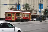 New Orleans linje 47 Canal Streetcar med motorvogn 2019 på Canal street (2010)