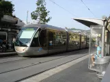 Nice sporvognslinje 1 med lavgulvsledvogn 001 ved Saint-Charles (2008)