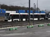 Odense lavgulvsledvogn 03 "Forbindelsen" på opstillingssporet ved Kontrol centret (2020)