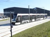 Odense lavgulvsledvogn 14 "Pusterummet" på opstillingssporet ved Kontrol centret (2021)