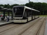 Odense Letbane med lavgulvsledvogn 07 "Drømmen" ved SDU (2024)
