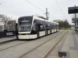 Odense Letbane med lavgulvsledvogn 13 "Øjeblikket" ved Bilka (2024)