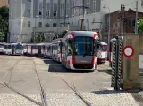 Olomouc motorvogn 212 ved remisen Ulice Koźlužská (2022)