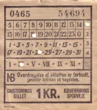 Omstigningsbillet: Overdragelse af billetten er forbudt
 (1963)