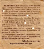 Omstigningsbillet til Københavns Sporveje (KS), bagsiden  1 KR. (1963)
