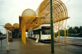 Oostende De Kusttram med ledvogn 6009 ved De Panne Station (2002)