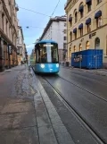 Oslo lavgulvsledvogn 403 på Prinsens gate (2022)
