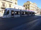 Palermo sporvognslinje 1 med lavgulvsledvogn 01 ved Stazione Centrale (2022)