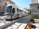 Palermo sporvognslinje 1 med lavgulvsledvogn 03 ved Stazione Centrale (2022)