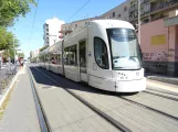 Palermo sporvognslinje 4 med lavgulvsledvogn 12 ved Respighi - Piazza Ziino (2022)