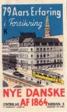 Papmærke: København sporvognslinje 2 på Stormbroen (1954)