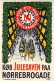 Papmærke: København sporvognslinje 7 på Nørrebrogade (1939)