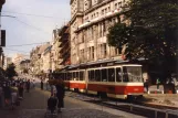 Plauen sporvognslinje 4 med ledvogn 232 på Tunnel (1990)