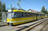 Plzeň sporvognslinje 4 med ledvogn 311 ved Košutka (2008)