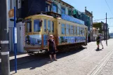 Porto sporvognslinje 1 med motorvogn 216 ved Passeio Alegre (2016)