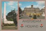 Postkort: Amsterdam på Dam, Amsterdam. Holland (1990)